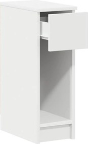 vidaXL Κομοδίνο με συρτάρι Λευκό 20x36x60 cm