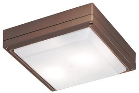 Φωτιστικό Οροφής - Πλαφονιέρα Sq. Leros IP54 4049303 Brown Viokef Aluminium