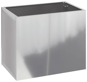 vidaXL Γλάστρα Κήπου Ασημί 50 x 32 x 40 εκ. Γαλβανισμένος χάλυβας