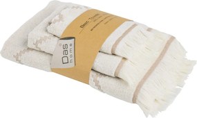 Πετσέτες Μπάνιου (Σετ 3τμχ) Das Home Best Line 0872 Beige 450gsm