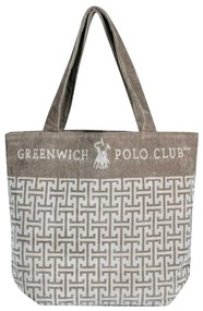 Τσάντα Θαλάσσης Βαμβακερή 55x40εκ. Essential 4006 Γκρι-Taupe Greenwich Polo Club