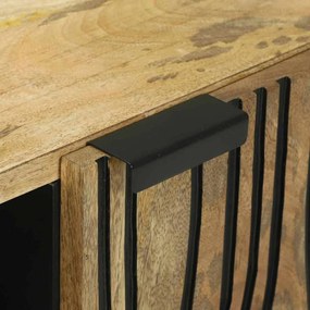 vidaXL Έπιπλο Τηλεόρασης Καφέ 80 x 33 x 46 εκ Μασίφ ξύλο μάνγκο