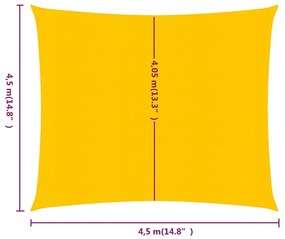 ΠΑΝΙ ΣΚΙΑΣΗΣ ΤΕΤΡΑΓΩΝΟ ΚΙΤΡΙΝΟ 4,5X4,5 Μ. ΑΠΟ HDPE 160 ΓΡ./Μ² 311552