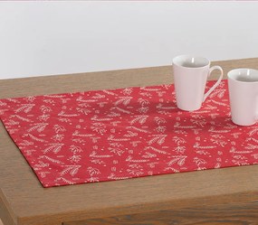 Χριστουγεννιάτικη Τραβέρσα Winter Mood Red 45x140 - Nef-Nef Homeware