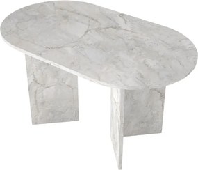 Τραπέζι Cortado Megapap χρώμα λευκό εφέ μαρμάρου 138x80x75εκ.