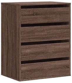 vidaXL Συρταριέρα Καφέ Δρυς 60x41x76 εκ. από Επεξεργ. Ξύλο