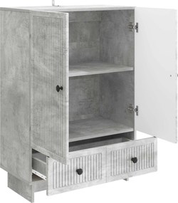 vidaXL Πλαϊνό γραφείο Σκυρόχρωμο Γκρι 66 x 34,5 x 95 εκ.