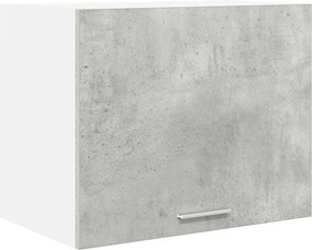 vidaXL Κρεμαστό ντουλάπι με αποθήκευση 2 pcs Σκυρόδεμα Γκρι και Λευκό