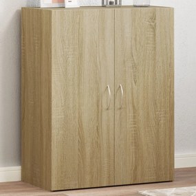vidaXL Αρχειοθήκη Sonoma Δρυς 60x32x77,5 εκ. από Επεξεργασμένο Ξύλο