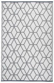 Esschert Design Χαλί Εξωτ. Χώρου Γκρι/Λευκό 180x121 εκ. OC25 - Πολύχρωμο