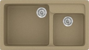 Sanitec Classic 317 (90×51) - Γρανιτένιος νεροχύτης - Metallic CREAM