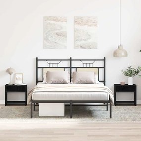 vidaXL Κομοδίνα 2 τεμ. Μαύρη Δρυς 40x30x40 εκ. από Τεχνητό Ξύλο