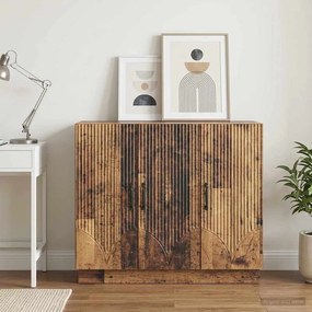 vidaXL Πλαϊνό γραφείο Παλαιωμένο ξύλο 89 x 34,5 x 77 εκ.