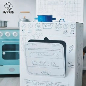 Παιδική Κουζίνα XLL Kitchen Cooker από 3D Λευκό χαρτόνι Ζωγραφικής MoNumi BabyRun