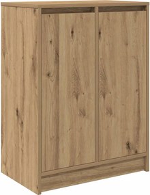 vidaXL Παπουτσοθήκη Τεχνίτης Δρυς 57x34x76 εκ. από Επεξεργασμένο Ξύλο