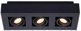 Φωτιστικό Οροφής Lucide 09119-16-30 XIRAX Μαύρο Ματ (Black Mat) 2200 K