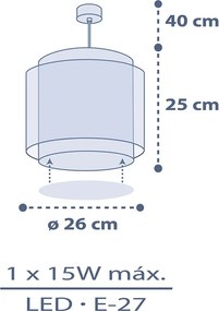 Moon Dream κρεμαστό παιδικό φωτιστικό (76632)