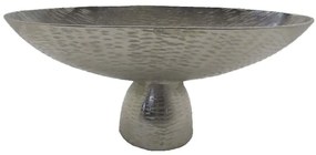 Διακοσμητικό Μπωλ Με Πόδι Mendo 029008 46x15x20cm Silver Aluminium
