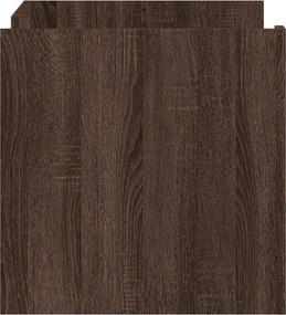 vidaXL Τραπεζάκι Σαλονιού Καφέ Δρυς 80x50x50 εκ. από Επεξεργ. Ξύλο