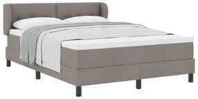 vidaXL Κρεβάτι με Σπαστή Βάση και Στρώμα Ταυπέ 140x200 εκ Υφασμάτινο
