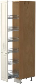 Επιδαπέδιο ντουλάπι ψηλό Toscana K21-30-1KZ-Καρυδί - 30.00Χ60.00Χ216.00cm