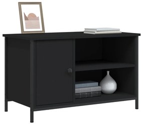 vidaXL Έπιπλο Τηλεόρασης Μαύρο 80 x 40 x 50 εκ. από Επεξεργασμένο Ξύλο