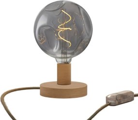 Επιτραπέζιο Φωτιστικό Ξύλινο Posaluce Bumped RN26 - Φυσικό - RN26 Dimmer