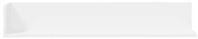 vidaXL Ράφια τοίχου 2 τεμάχια Λευκό Κατασκευασμένο ξύλο