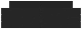 Πλαίσιο Κρεβατιού με Κεφαλάρι&amp;Ποδαρικό Μαύρο 160x200εκ. - Μαύρο