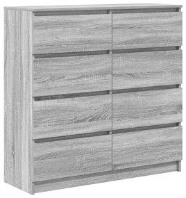 Ντουλάπι Γκρι Sonoma 100x35x99 cm Ξύλινο μηχανουργικό ξύλο - Γκρι