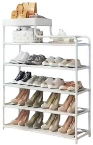 Ραφιέρα παπουτσιών 6 επιπέδων - YY8802-2 - 521803 - White-521803_w