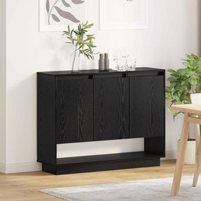 vidaXL Πλαϊνό γραφείο Μαύρη Οξυά 97 x 29 x 75 εκ. Επεξεργασμένο ξύλο