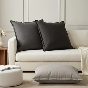 vidaXL Κάλυμμα Μαξιλαριού 2 τμχ. HOUTEN Ανθρακί 70 x 70 cm Πολυεστέρας