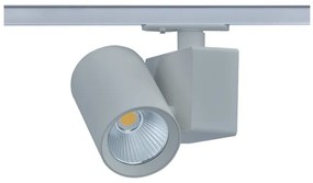 Σποτ Φωτιστικό Ράγας LED IP20 Μονοφασικό  20W 3000K Lisor ACA LISOR2030G2 Γκρι