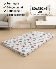 Stewehome Στρώμα αφρού για δάπεδο ή μπαλκόνι 180x80x6 cm