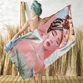 Πετσέτα Θαλάσσης Microfiber (80x160) 2 Όψεων Kentia Versus Resort 251 190gsm