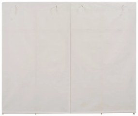 vidaXL Ντουλάπα Λευκή 200 x 40 x 170 εκ. Υφασμάτινη