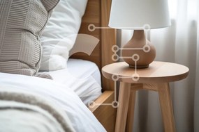Intra Συλλεκτικό Ξύλινο Παζλ Plywood  4mm - Άνετο υπνοδωμάτιο με κομψό φωτιστικό Σε Ξύλινο Κουτί - Διαστάσεις Puzzle: 10x10 cm – 25 κομμάτια