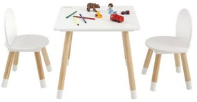 VEVOR Kids Table and 2 Chairs Set, Toddler Table and Chair Set, Children Multi-Activity Table for Art, Craft, Reading, Learning