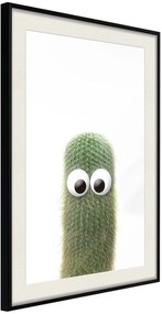 Αφίσα - Funny Cactus IV - 30x45 - Μαύρο - Με πασπαρτού