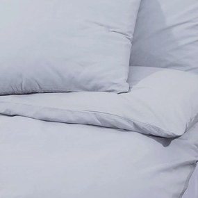 vidaXL Σετ Παπλωματοθήκης Γκρι 140x200 εκ. Βαμβακερό