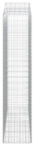 vidaXL Συρματοκιβώτιο Τοξωτό 200x50x220/240εκ. από Γαλβανισμένο Χάλυβα