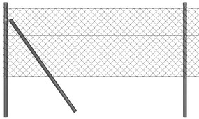 vidaXL Στύλος Περιφράξεων Γκρι 25 x 0,8 μ (πλέγμα 40 x 40 χλστ.)