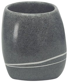 Ποτήρι Οδοντόβουρτσας Stones 5080 Dark Grey Kleine Wolke Polyresin