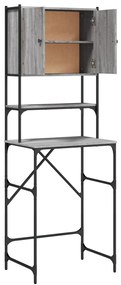 vidaXL Ντουλάπι Πλυντηρίου Γκρι Sonoma 68x48,5x194 εκ.