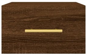Κομοδίνο Επιτοίχιο Καφέ Δρυς 35 x 35 x 20 εκ. - Καφέ
