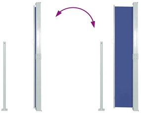 vidaXL Σκίαστρο Πλαϊνό Συρόμενο Βεράντας Μπλε 170 x 300 εκ.
