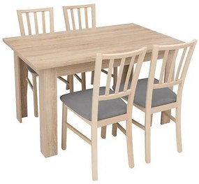 Τραπέζι Boston 150, Sonoma οξιά, 78x80x138cm, 23 kg, Πλαστικοποιημένη μοριοσανίδα | Epipla1.gr