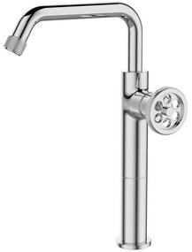 Μπαταρία Νιπτήρος Ψηλή Inna 23515 32,6cm Chrome Karag Ατσάλι,Κεραμικό
