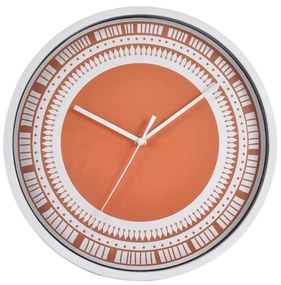 Ρολόι Τοίχου (Φ30) L-C Ethnic Folk Terracotta 6HOR005TC